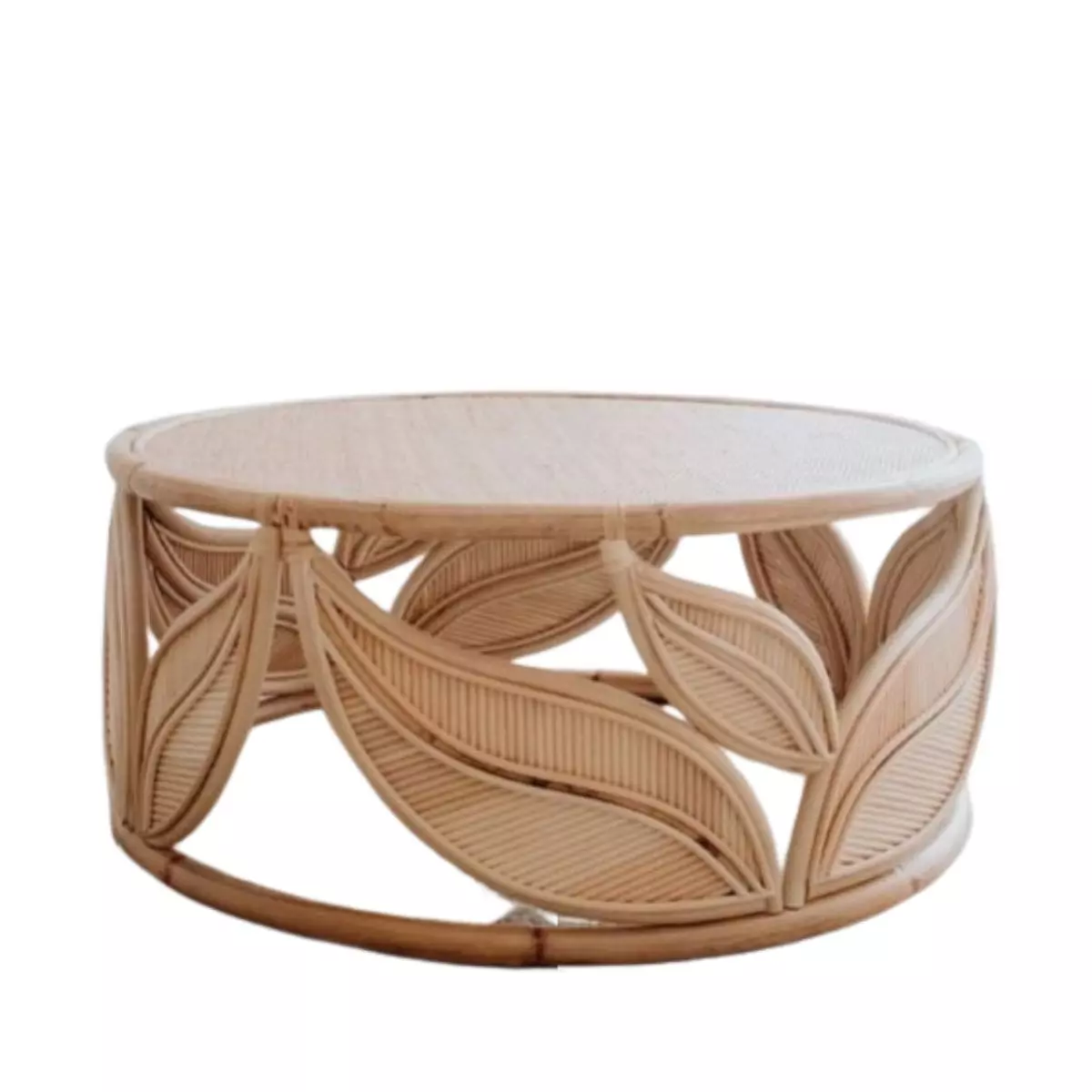 Leaf Rattan Round Table
