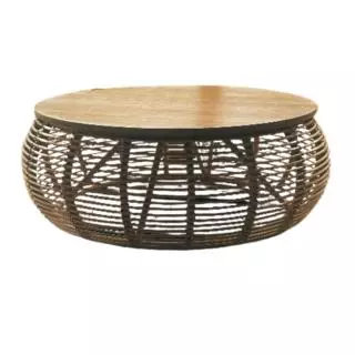 Teak Orb Table