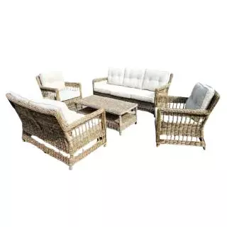 5-Piece Rattan Outdoor Seating Set