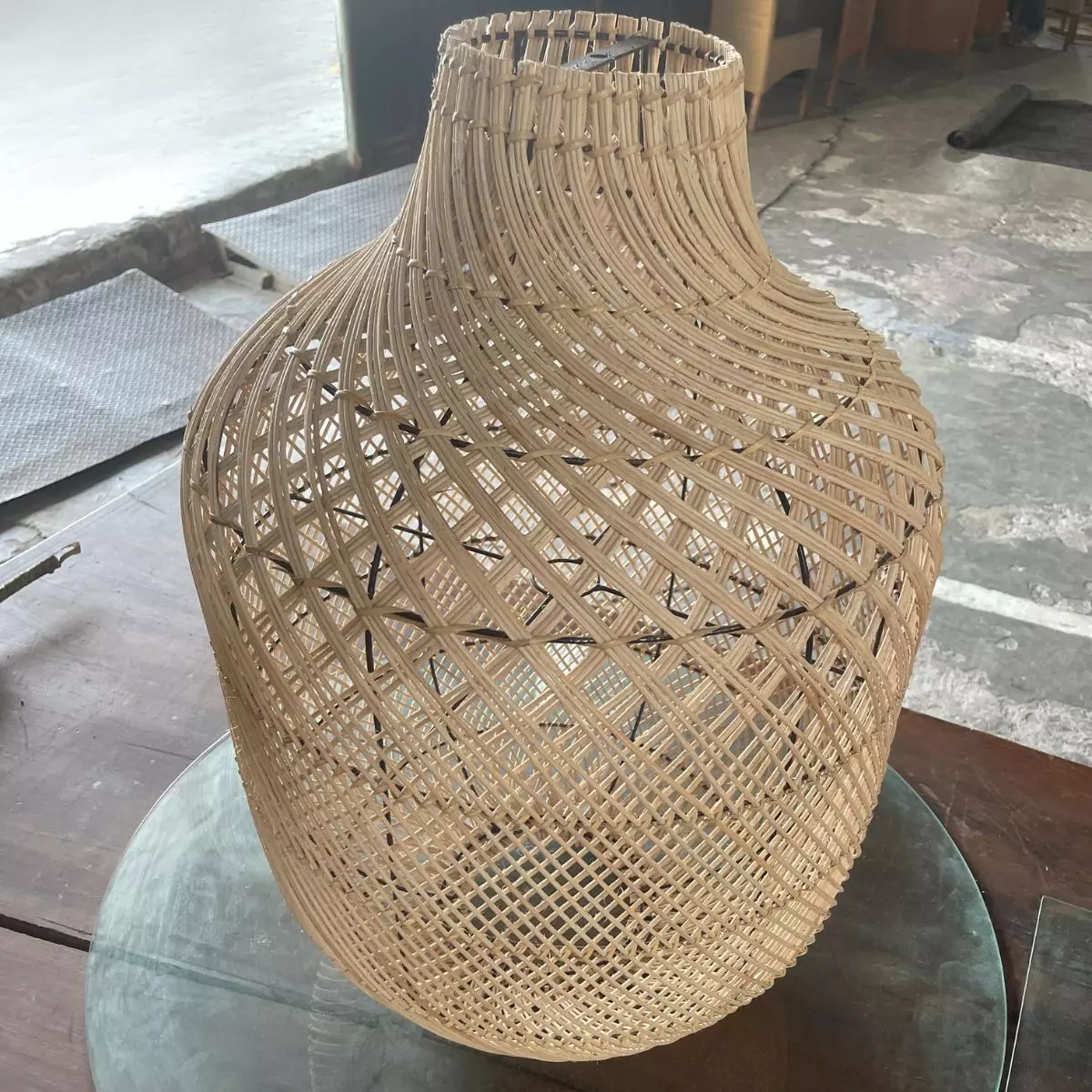 Rattan Earthly Light Cover