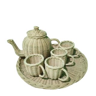 Rattan Tea Set